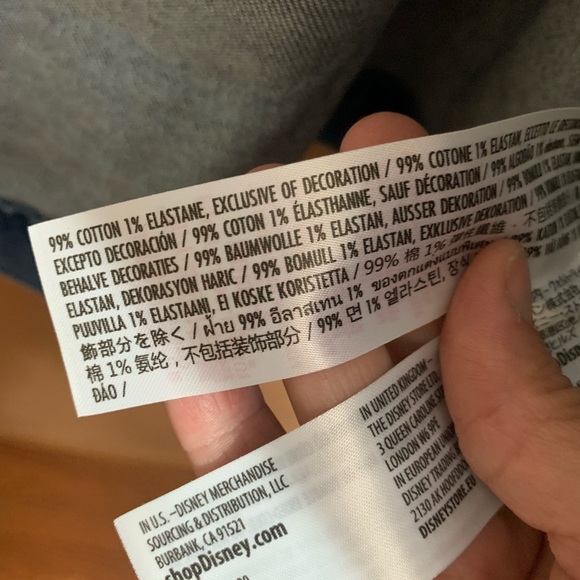 2023 Disney Parks Joey Chou Castle Magic Kingdom Denim Patch Jacket Adult XL NWT - Picture 10 of 11